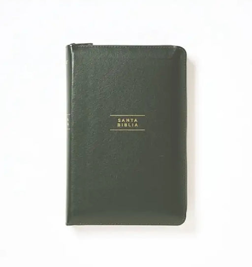 Nvi, Santa Biblia, Texto Revisado 2022, Tamaño Compacto, Piel Reciclada, Verde, Con Cierre, Palabras de Jesús En Rojo, Comfort Print by Nueva Versión Internacional