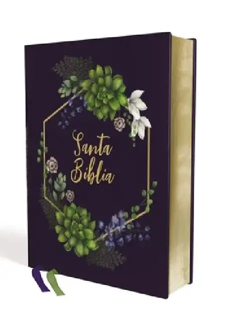 NVI Santa Biblia, Edición Artística, Tapa Dura/Tela, Canto Con Diseño, Palabras de Jesús En Rojo by Nueva Versión Internacional