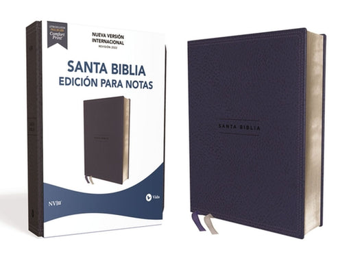NVI Santa Biblia Edición Para Notas, Leathersoft, Azul Marino, Palabras de Jesús En Rojo by Nueva Versión Internacional