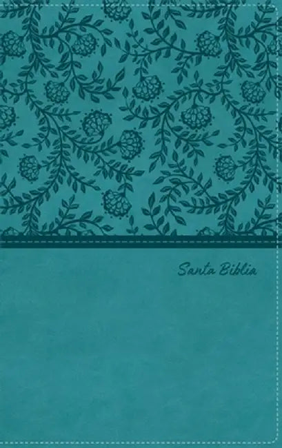Biblia Reina-Valera 1960, Tierra Santa, Ultrafina Letra Grande, Leathersoft, Turquesa, Con Cierre by Vida