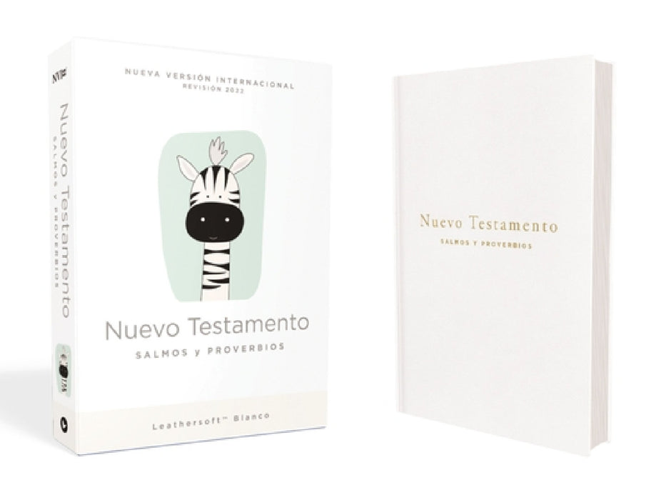Nvi, Nuevo Testamento de Bolsillo, Con Salmos Y Proverbios, Revisión 2022, Leathersoft, Blanco, Bebés by Vida, Nueva Versión Internacional