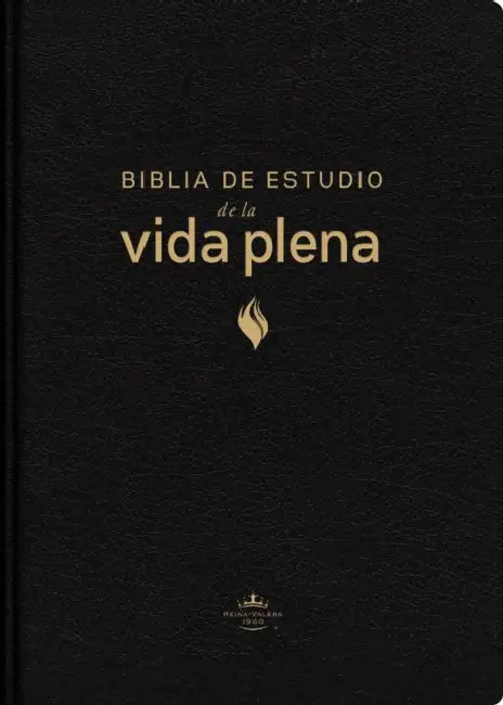 Rvr60, Biblia de Estudio de la Vida Plena, Edición Clásica, Piel Fabricada, Negro, Con Índice, Palabras de Jesús En Rojo, Comfort Print by Rvr 1960- Reina Valera 1960, Vida