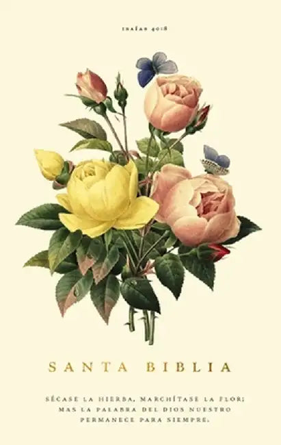 Rvr60, Santa Biblia, Premio Y Regalo, Tapa Dura, Floral, Palabras de Jesús En Rojo, Comfort Print by Vida