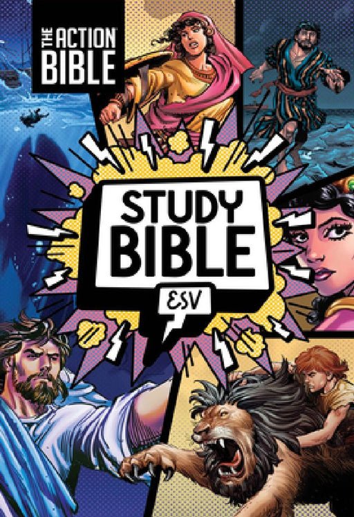 The Action Bible Study Bible Esv, Hardcover, Full Color by David C Cook