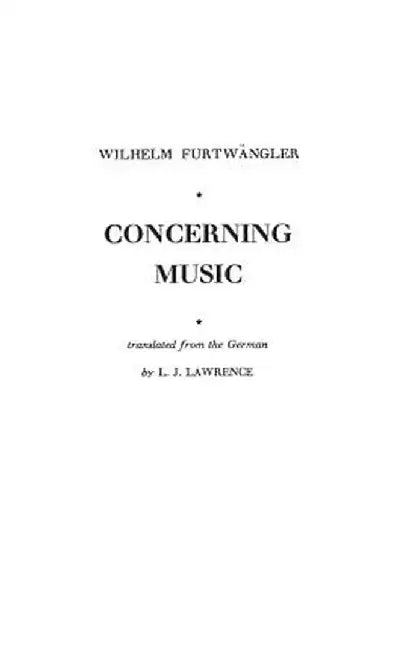 Concerning Music by Charles Hearn