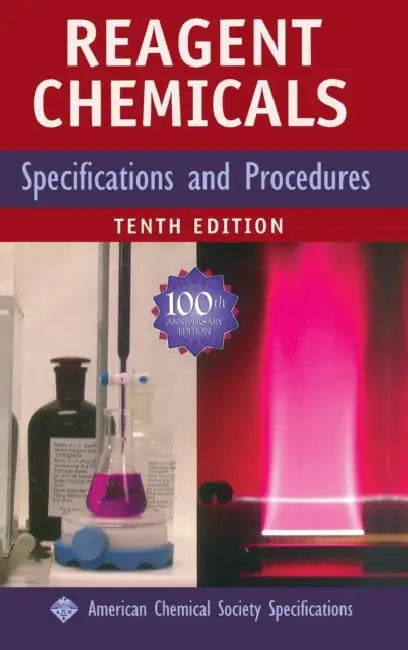 Reagent Chemicals: Specifications and Procedures by Acs Committee on Analytical Reagents