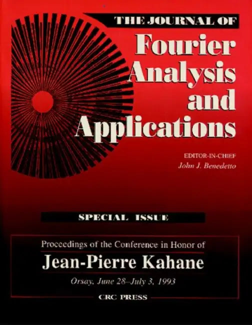Journal of Fourier Analysis and Applications Special Issue by John J. Benedetto