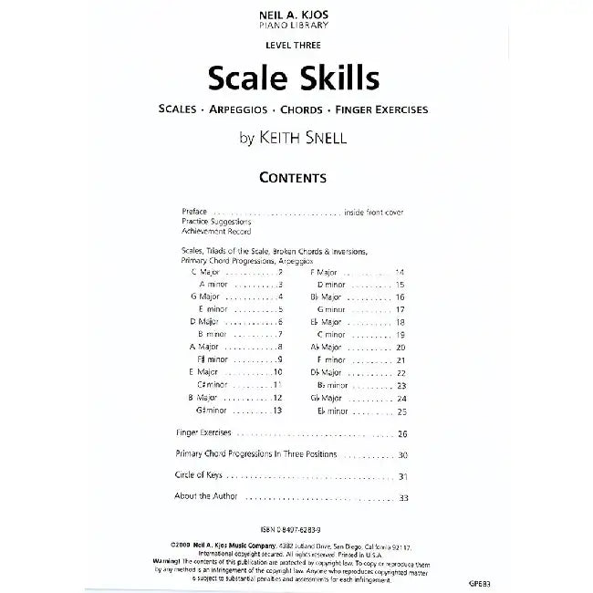 Scale Skills Level 3