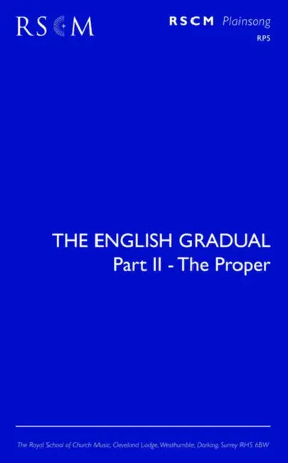 The English Gradual Part 2 - The Proper by Francis Burgess