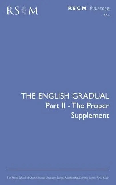 The English Gradual Supplement by Arthur W. Clarke