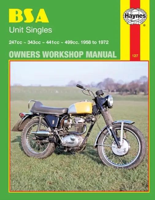 BSA Unit Singles Owners Workshop Manual, No. 127: '58-'72 by John Haynes