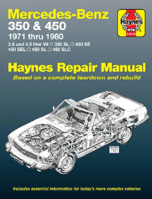 Mercedes-Benz 350 and 450 V8, 1971-1980 by John Haynes
