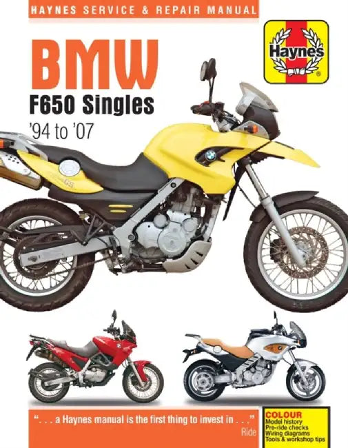 BMW F650 Singles, '94-'07 by Haynes Publishing