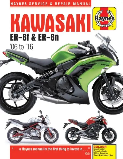 Kawasaki Ex650 & Er650, '06-'16 by Haynes Publishing