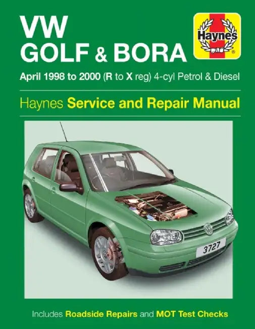 VW Golf & Bora Petrol & Diesel (April 98 - 00) Haynes Repair Manual by Haynes Publishing
