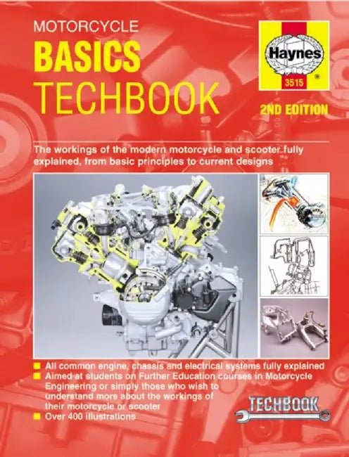 Motorcycle Basics Techbook 2nd Edition: The Workings of the Modern Motorcycle and Scooter Fully Explained, from Basic Principles to Current Designs by Editors of Haynes Manuals