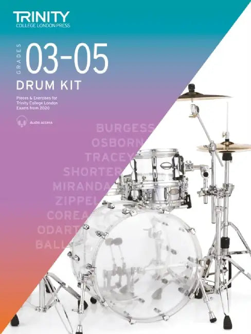 Trinity College London Drum Kit From 2020. Grades 3-5 by Trinity College London
