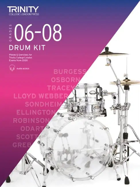 Trinity College London Drum Kit From 2020. Grades 6-8 by Trinity College London