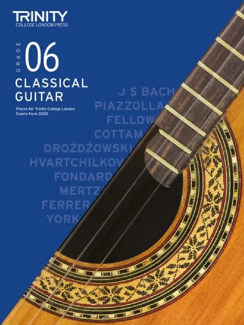 Trinity College London Classical Guitar Exam Pieces From 2020: Grade 6 by Trinity College London