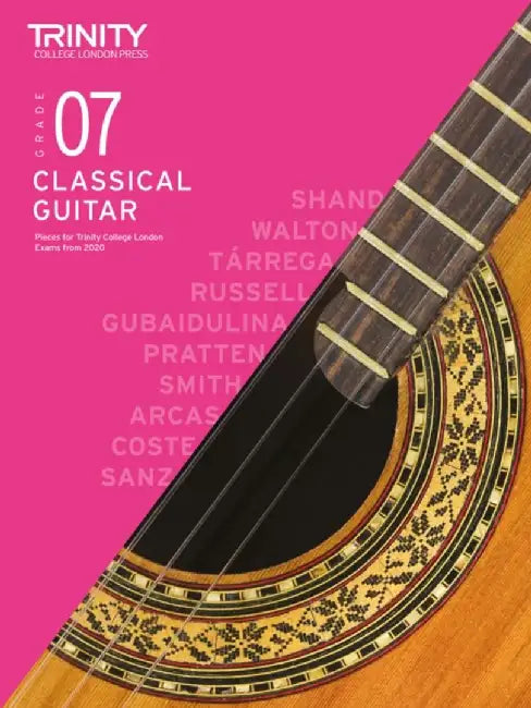 Trinity College London Classical Guitar Exam Pieces From 2020: Grade 7 by Trinity College London