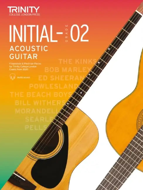 Trinity College London Acoustic Guitar Exam Pieces From 2020: Initial–Grade 2 by Trinity College London