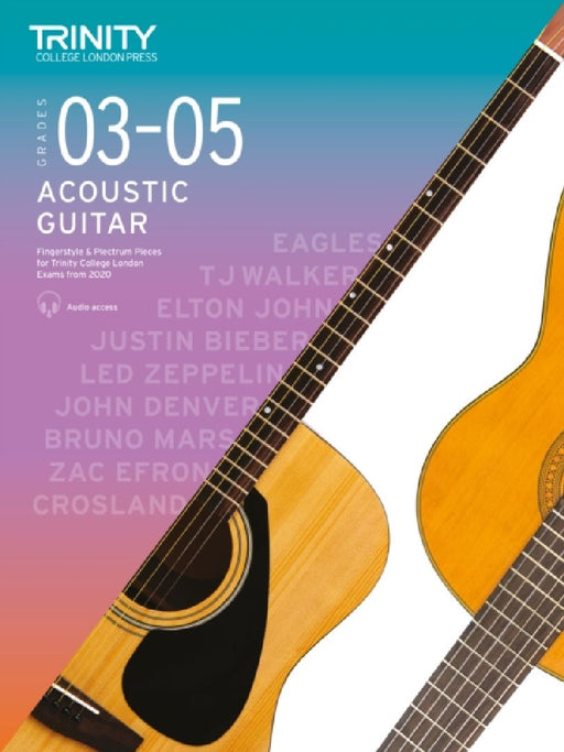 Trinity College London Acoustic Guitar Exam Pieces From 2020: Grades 3–5 by Trinity College London