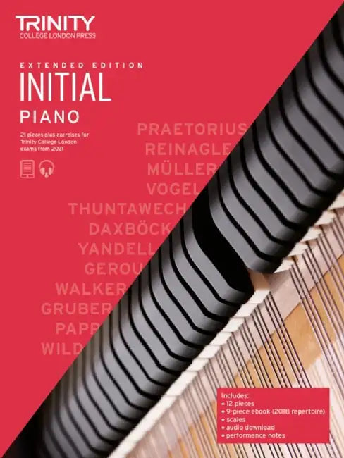 Trinity College London Piano Exam Pieces Plus Exercises From 2021: Initial - Extended Edition by Trinity College London