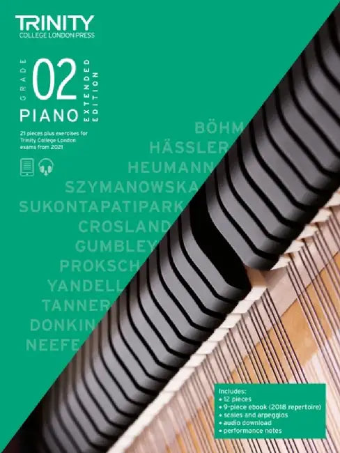 Trinity College London Piano Exam Pieces Plus Exercises From 2021: Grade 2 - Extended Edition by Trinity College London