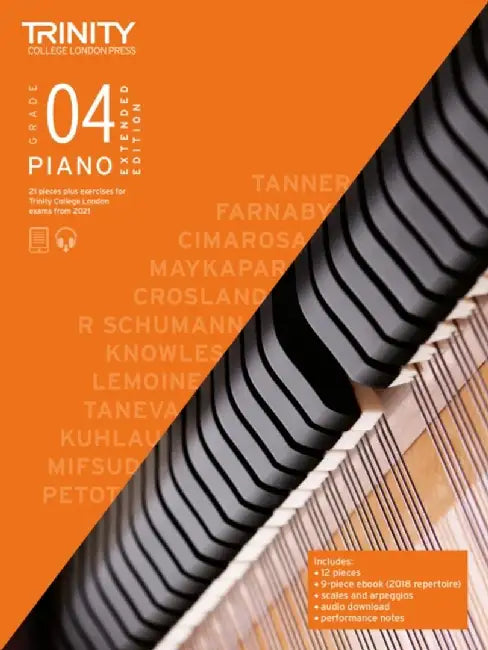 Trinity College London Piano Exam Pieces Plus Exercises From 2021: Grade 4 - Extended Edition by Trinity College London