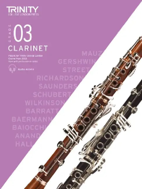 Trinity College London Clarinet Exam Pieces from 2023: Grade 3 by Trinity College London