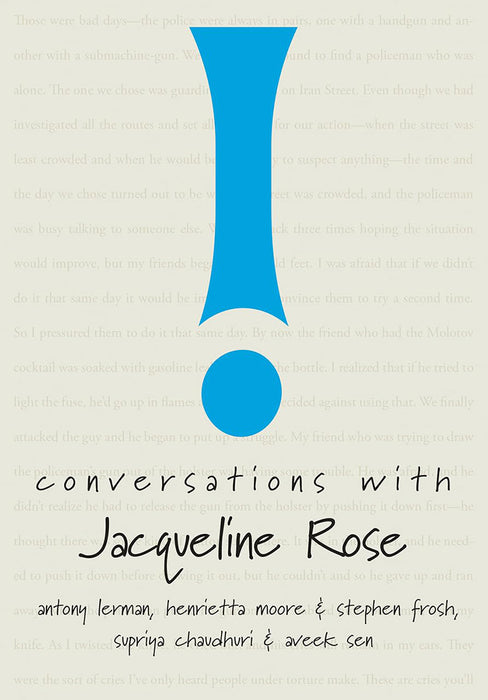 Conversations with Jacqueline Rose by Lerman Anthony