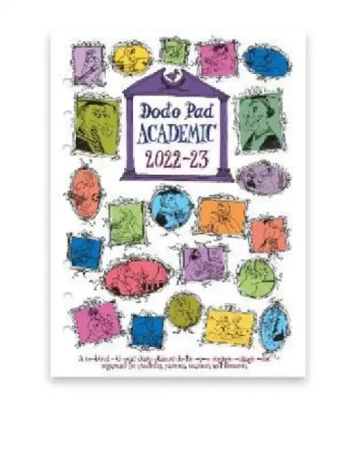 Dodo Pad Academic 2022-2023 Filofax-compatible A5 Organiser Diary Refill, Mid Year / Academic Year, Week to View: A doodle-memo-message-engagement-calendar-organiser-planner for students, parents, teachers & scholars by Lord Dodo