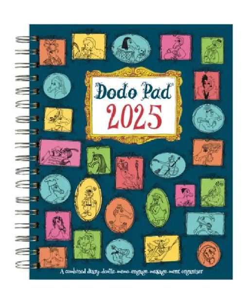 The Dodo Pad Original Desk Diary 2025 HARDCOVER- Week to View, Calendar Year Diary: A Diary-Organiser-Planner Wall Book for people/appointments/activities. UK made, sustainable, plastic free by Lord Dodo