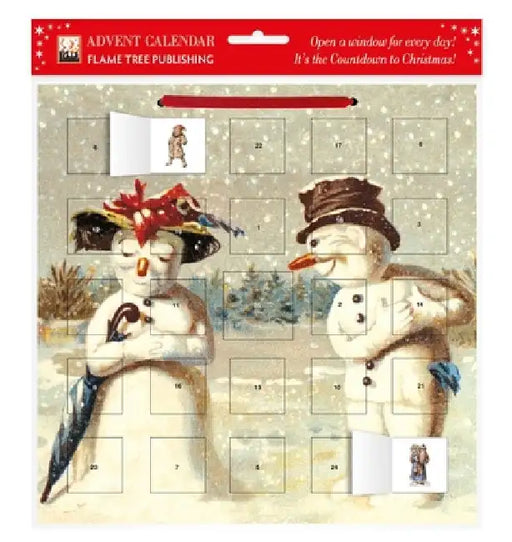 MR & Mrs Snowman Advent Calendar (with Stickers) by Flame Tree Studio