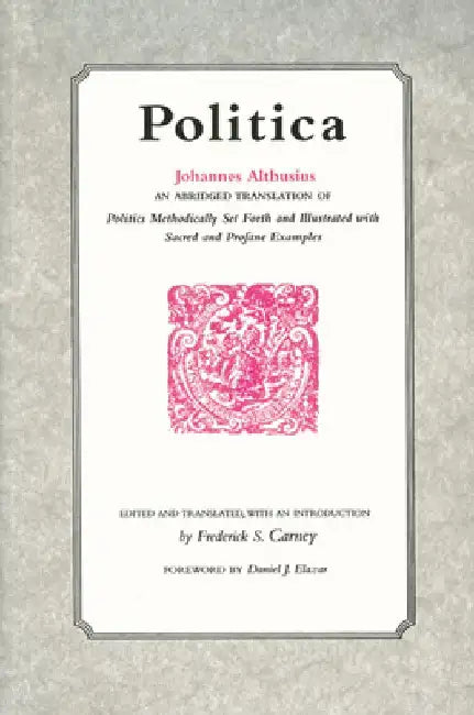 Politica by Johannes Althusius
