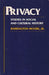 Privacy: Studies in Social and Cultural History by Barrington Moore Jr