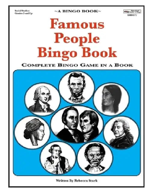 Famous People Bingo Book: Complete Bingo Game In A Book by Rebecca Stark