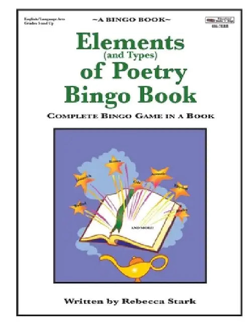 Elements of Poetry Bingo Book by Rebecca Stark