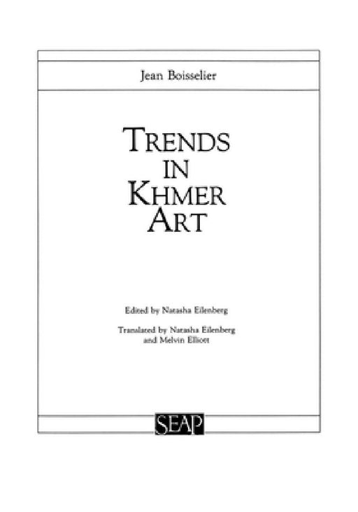 Trends in Khmer Art  by Jean Boisselier