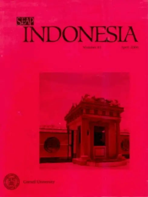 Indonesia Journal: April 2006 by Benedict R. O'g Anderson, Takashi Shiraishi, James T. Siegel