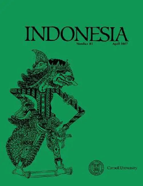 Indonesia Journal: April 2007 by Benedict R. O'g Anderson, Takashi Shiraishi, Joshua Barker
