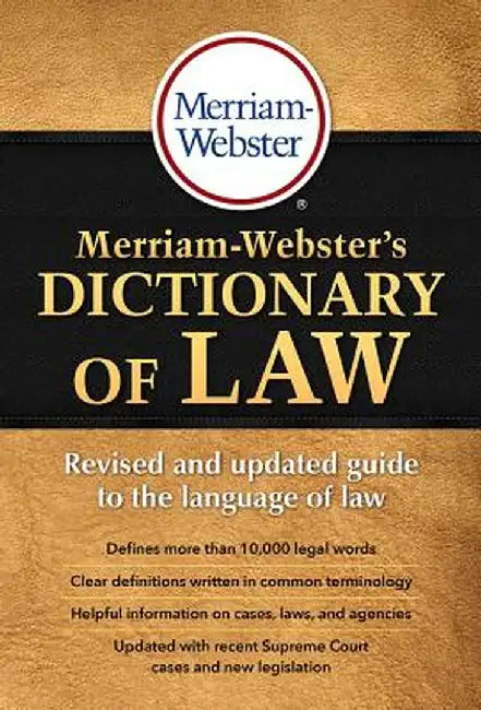 Merriam-Webster's Dictionary of Law by Merriam-Webster