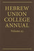 Hebrew Union College Annual Vol. 93 (2022) by Hebrew Union College Press