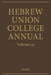 Hebrew Union College Annual Vol. 91 by Hebrew Union College Press