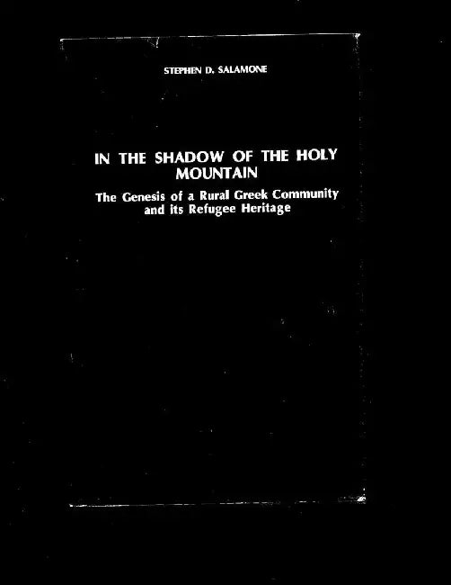 In the Shadow of the Holy Mountain by Sd Salamone