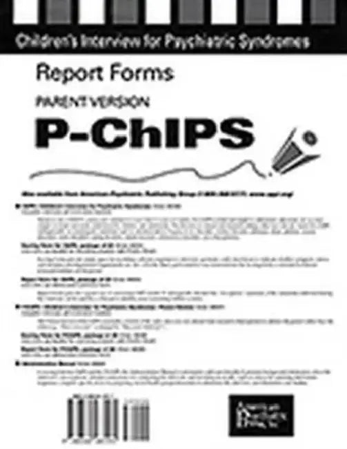 Report Forms for P-Chips by Elizabeth B. Weller, Ronald A. Weller, Mary A. Fristad