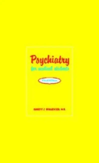 Psychiatry for Medical Students by Robert J. Waldinger