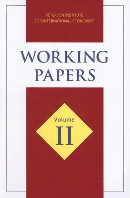 Working Papers by Peterson Institue F Economics