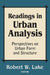 Readings in Urban Analysis: Perspectives on Urban Form and Structure by Robert W. Lake