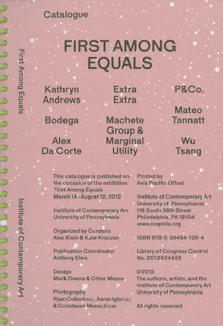 First Among Equals by Alex Klein, Kate Kraczon